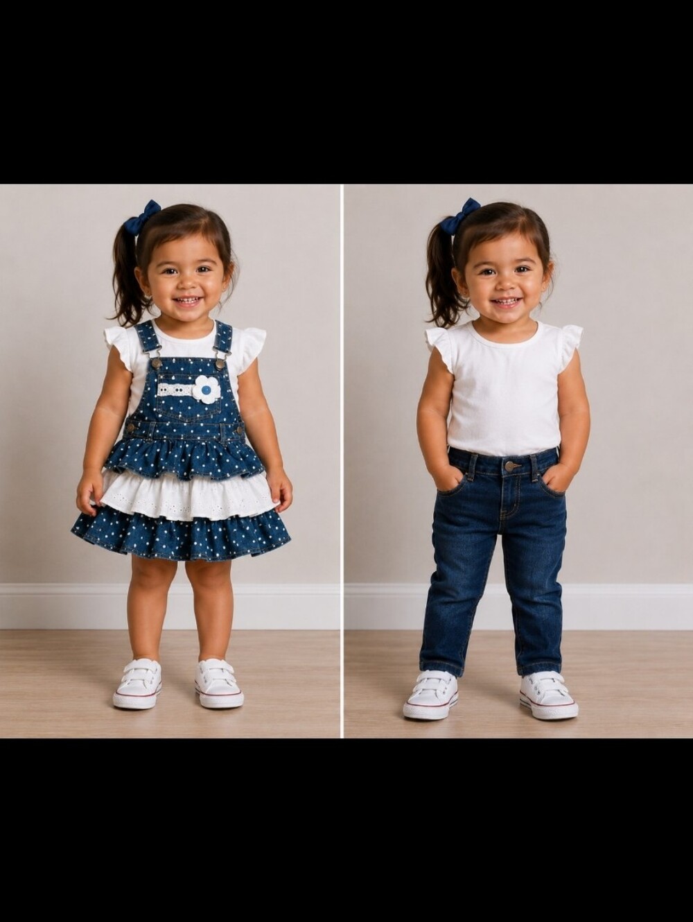 Girls Play Lot Overall Dress Jeans 2T Toddler